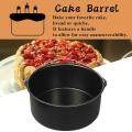 6 Inch Cake Barrel Pizza Pan for All 3.2qt - 5.8 Qt Standard Fryers