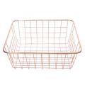 2x Nordic Style Metal Wire Storage Basket Cosmetic Holder -rose Gold