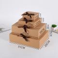 8pcs Kraft Paper Packing Box Party Gift Holiday Candy Box Diy Crafts