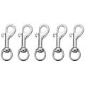 5pcs Stainless Steel 70mm Swivel Eye Bolt Hook Buckle Dog Clip