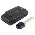 2 Button Smart Remote Key Case & Blade for Toyota Corolla Verso Prius