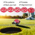 4 Pcs Golf Ball Marking Line, Golf Ball Marking Tool, 2pack Brush