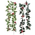 Christmas Garland Winter Red Berries Xmas Party-light Green