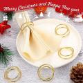 Spiral Napkin Ring Wedding Thanksgiving Christmas Napkin Decor,gold