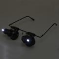 Watch Repair Magnifier Loupe 20x Glasses with Led Light