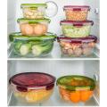 4pcs Sets Plastic Lunch Box Eco-friendly Food Storage Seal Box B