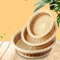 2 Pack Imitation Rattan Woven Breads Basket, for Food Serving,home(s)