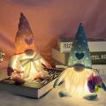 2 Pcs Gnomes Plush Doll with Led for Valentine's Day Gifts Decor