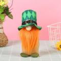 St. Patrick's Day Gnome Plush Doll Handmade Irish Elf Ornaments, A