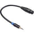 3.5mm Stereo Jack Audio Cable to Xlr (male) Audio Cable (0.3m)