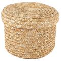 Wheat Straw Woven Storage Basket Innovative Basket(medium )