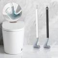 2 Pcs Toilet Brush No Dead Ends Household Toilet Cleaning Brush