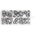 120pcs Boxed 304 Stainless Steel Concave-convex Fish-eye Gasket