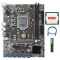 Mining Motherboard with G3930 Cpu+1xddr4 8g 2666mhz Ram+rj45 Cable