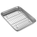 10 Inch Toaster Oven Tray and Rack Set, with Cooling Rack,dishwasher