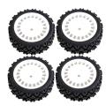 4pcs Rubber Tire Wheel Tyre for Tamiya Xv-01 Xv01 Ta06 Tt-01 Tt-02,1