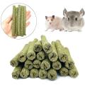 40 Pcs Natural Mixed Grass Stick Chinchilla Chew Toys for Guinea Pig
