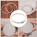 12 Pieces 6 Inch Wooden Embroidery Hoops Wholesale Bamboo Round Ring