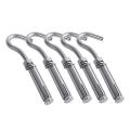 Pack Of 5 M6 Expansion Screw Open Cup Hook Archor Bolts