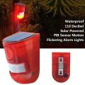 Solar Light Rechargeable Waterproof Led Alarm with Motion Sensor