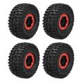 4pcs 130mm 2.8inch Beadlock Wheel Tire 17mm Hex for 1/7 Traxxas Udr,2