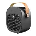 Portable Mini Air Conditioner Desktop Fan Humidifier Purifier(black)