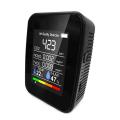 Air Quality Monitor, 5-in-1 Co2 Moisture Meter Pollution Meter, Black