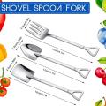 9 Pieces Shovel Spoon Fork Shovel Coffee Spoon Shovel Handle Spoon