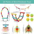 Bird Parakeet Toys Small Parrot Chewing Toys Bird Swing for Parrots