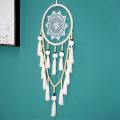 Hanging Dream Catcher Large Natural Hairball (beads with Tassel)