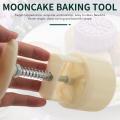 100g 10pcs Mooncake Diy Mold Baking Tool Round Flower Mould Milky