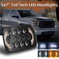 210w 5x7inch 7x6inch Projector Led Headlight Drl with H4 Harness 1pcs