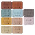 100pcs Pu Leather Label Clothing Embossed Tag for Jeans Bags Shoes