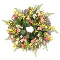 Spring Wreath for Front Door - Daisy and Ferns for Wedding Wall Decor