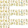 78 Pieces Enamel Letter Charms for Diy Jewelry Bracelet Craft Making