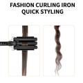 Vgr Curling Iron Ceramic Triple Barrel Hair Styler Eu Plug