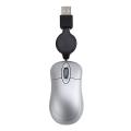 Usb Wired Mouse Cable Tiny Small Mouse for Windows 98(silver)