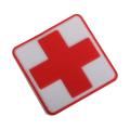 2x Erste Hilfe Pvc Rotes Kreuz Haken Klettverschluss Abzeichen Patch