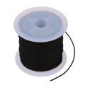 Roll Black Waxed Cotton Necklace Beads Cord String 1mm Hot