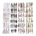 160 Pcs Vintage People Stickers 4 Styles A