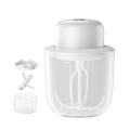 2 In 1 Electric Whisk and Garlic Pounder Cup Kit Food Chopper (white)