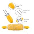 6 Pack Corn Trays + 12 Pcs Corn Holders Plastic Dinnerware for Corn