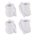 40x White 25mm Inner Plastic Curtain Rings