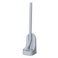Golf Silicone Long Handled Toilet Tpr Brushes with Holder Set ,grey