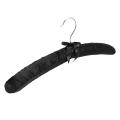 17 Inch Large Satin Padded Hangers,silk Hangers Blouse (black,5 Pack)