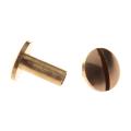 10x Arc Solid Brass Button Stud Screw Nail Leather Rivet Belt 10mm