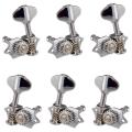 6pcs 1:18 Guitar String Tuning Pegs for Acoustic Or Guitar Silver