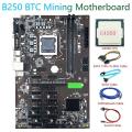 B250 Btc Mining Motherboard Kit Lga1151 Ddr4 Pci-e X16 with G4560