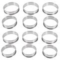 6 Pack Double Rolled Muffin Rings,stainless Steel Crumpet Rings