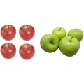 4 Large Artificial Green Apples-fruit